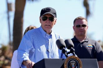 Biden surveys Hurricane Milton destruction in Florida, pledges support