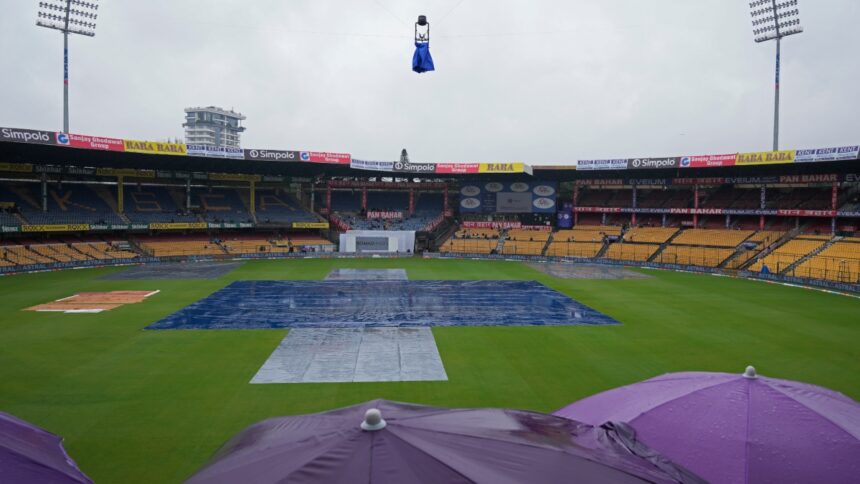 IND vs NZ 1st Test Bengaluru Day 5 weather report: Will rain save India from heartbreaking loss?