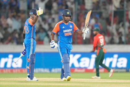 Sanju Samson breaks Rohit Sharma's all-time record against Bangladesh in 3rd T20I in Hyderabad