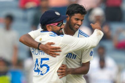 Washington Sundar's captivating spell puts India in front of New Zealand on day 1 of Pune Test