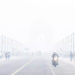 Delhi’s air quality index hovers a tad below ‘severe+’ category