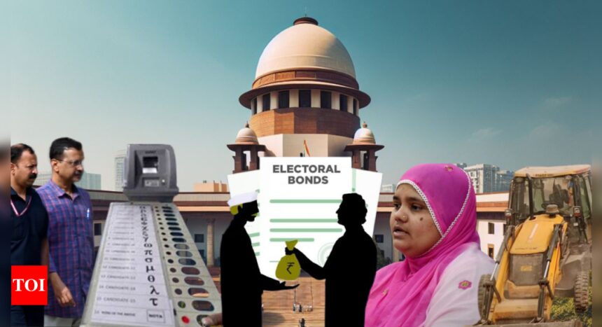 From Kejriwal’s arrest to Bilkis Bano, electoral bonds to bulldozer guidelines: 2024's legal rollercoaster through SC's landmark judgments