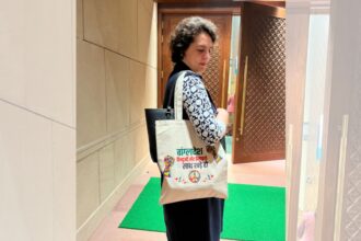 After Palestine row, Priyanka Gandhi carries 'stand with Bangladesh minorities' bag to Parliament