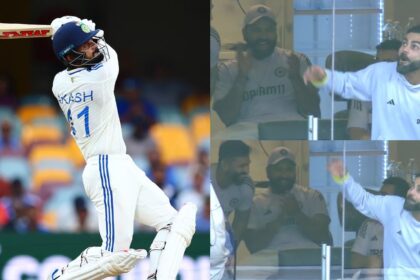 Akash Deep's huge six off Cummins leaves Kohli in shock, Rohit and Co in disbelief; watch video