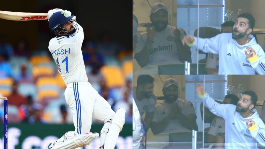 Akash Deep's huge six off Cummins leaves Kohli in shock, Rohit and Co in disbelief; watch video