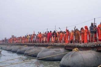 Maha Kumbh: Engineering marvel with 30 pontoon bridges unites pilgrims and sadhus