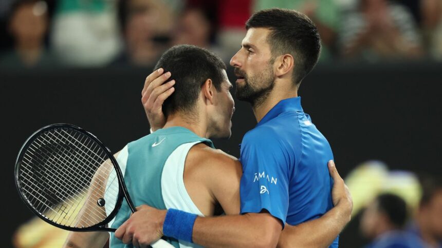 Novak Djokovic knocks Carlos Alcaraz out to qualify for Australian Open semifinals