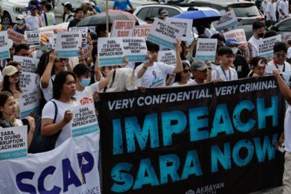 Thousands call for impeachment of Philippines Vice President Sara Duterte