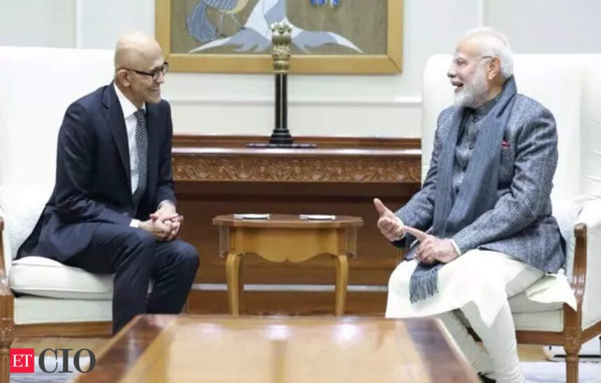 PM Modi meets Microsoft chief Satya Nadella, discusses tech, innovation, AI