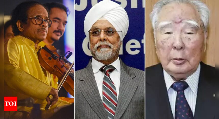 Padma Vibhushan for ex-CJI Khehar, Suzuki, violinist L Subramaniam