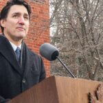 Canada's Prime Minister Justin Trudeau speaks to reporters, announcing he intends to step down as Liberal Party leader, but he will stay on in his post until a replacement has been chosen, from his Rideau Cottage residence in Ottawa, Ontario, Canada, January 6, 2025.