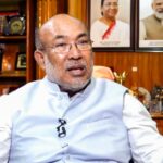 File photo: Former Manipur Chief Minister N Biren Singh speaks during an interview with PTI, in Imphal.