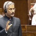 External Affairs Minister S Jaishankar speaks in the Rajya Sabha on Indian citizens deported from the US, in New Delhi on Thursday