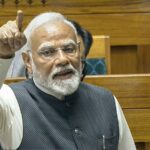 Prime Minister Narendra Modi replies to the Motion of Thanks to President's address in the Lok Sabha at the Budget session of Parliament, in New Delhi, Tuesday, Feb. 4, 2025.