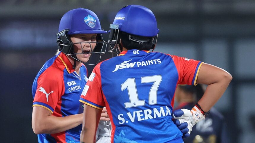 MI vs DC WPL 2025 Live Score: Delhi Capitals look to chase 165 in bid for win in opener