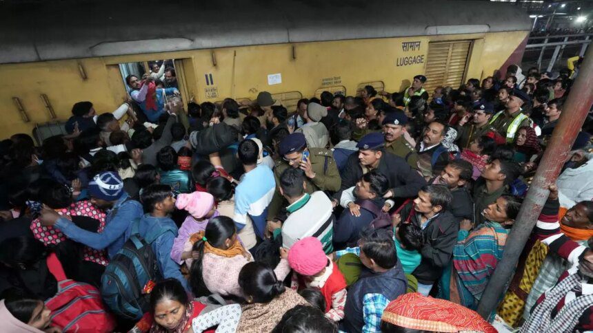 Maha Kumbh rush triggers stampede at New Delhi railway station; 15 killed