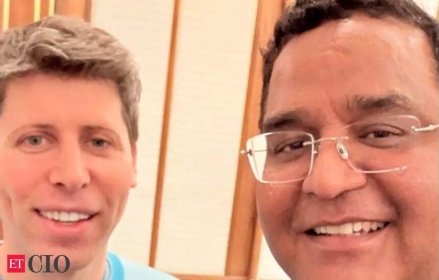 Paytm boss Vijay Shekhar Sharma makes a new 'bh-ai' out of OpenAI founder Sam Altman!