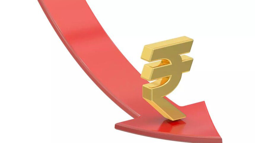 Rupee falls 39 paise to close at all-time low of 87.46 against US dollar