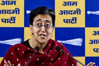 Aam Aadmi Party (AAP) leader and Delhi caretaker Chief Minister Atishi.