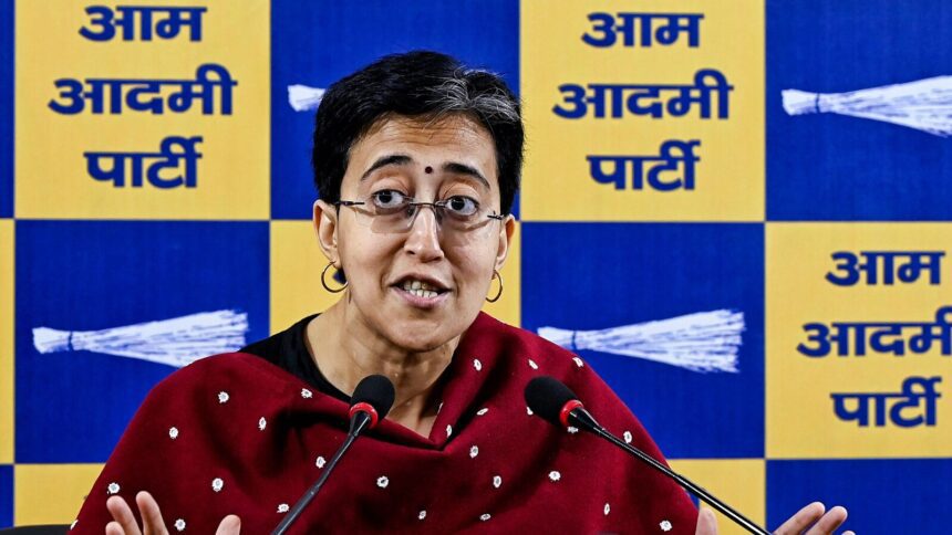 Aam Aadmi Party (AAP) leader and Delhi caretaker Chief Minister Atishi.