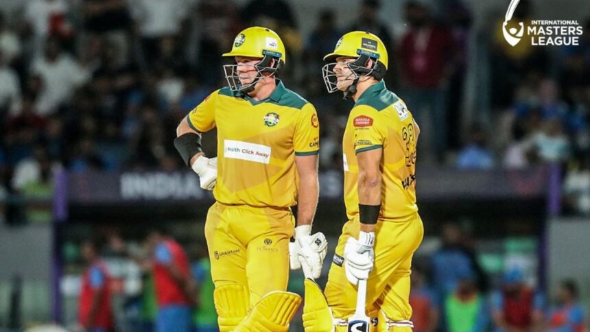 Australia M vs South Africa M International Masters League T20 Live Score: Australia to bat first