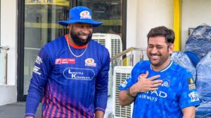 MS Dhoni, Kieron Pollard catch up ahead of high octane clash in IPL 2025 | WATCH