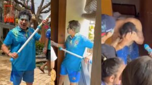 Sachin Tendulkar gives Holi surprise to Yuvraj Singh, turns prankster to celebrate festival | WATCH