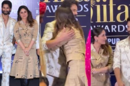 Shahid Kapoor hugs Kareena Kapoor Khan at IIFA Awards, video goes viral | WATCH